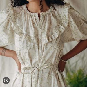 Christy Dawn Emilia Dress Forget Me Not Cream | XL